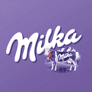 Milka Ice Cream brand logo