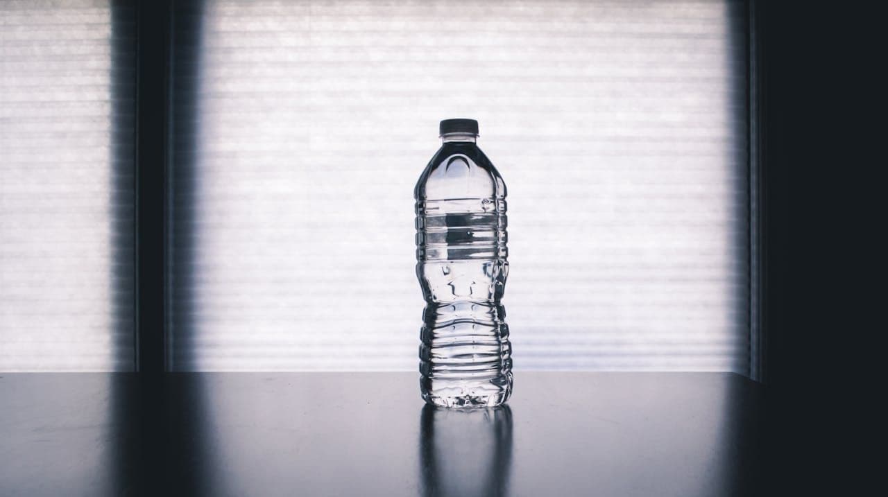 plastic water bottle
