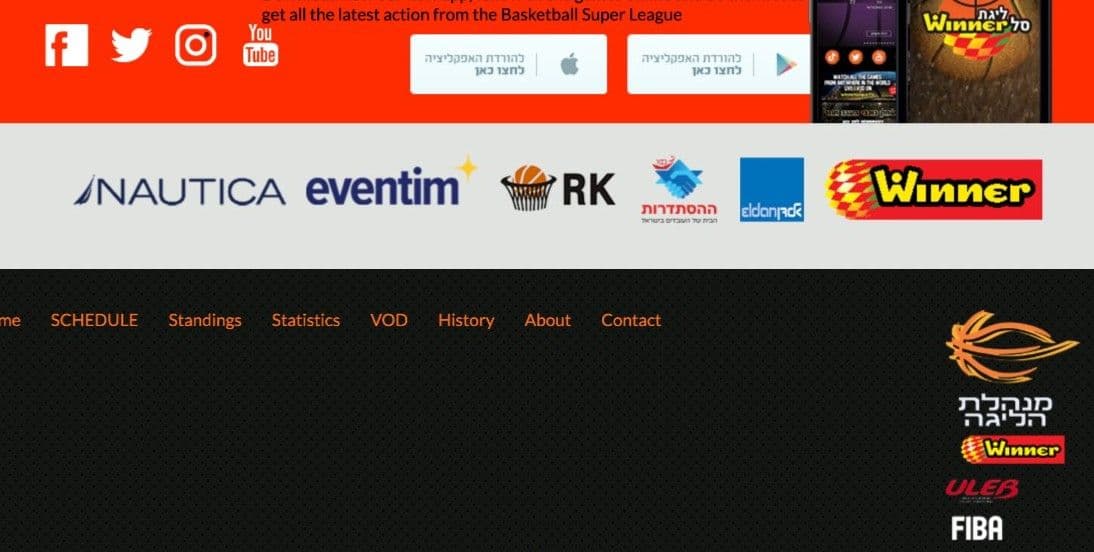 Natucia, official sponsor of the Israeli Basketball Super League